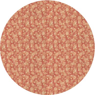 Ahgly Company Tapis d'Intérieur Ronds Lavables à la Machine, Style Transitionnel, Brun Sable Brun, 8 Pieds Rond