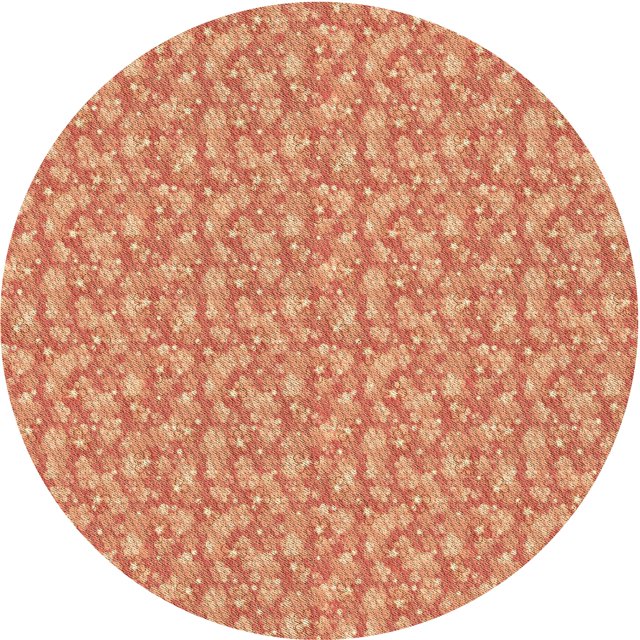 Ahgly Company Tapis d'Intérieur Ronds Lavables à la Machine, Style Transitionnel, Brun Sable Brun, 8 Pieds Rond