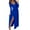 Blue, variant on OSOLU Dresses 2025 Women Fashion Solid Color Off Shoulder Long Sleeve V-Neck Knitted Long Length Dress Classic Sundress Flowy Vacation Dress
