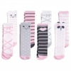 Hudson Baby Infant Girl Cotton Rich Knee-High Socks, Pink Panda, 12-24 Months