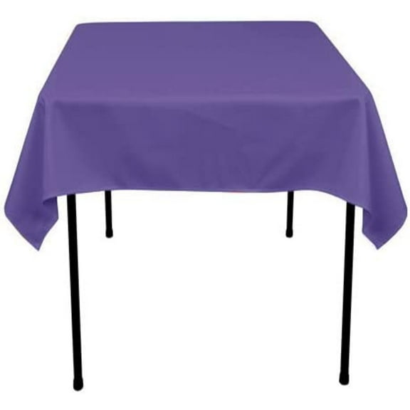 CintBllTer Tablecloth Polyester Square 54 Inch (Purple)