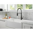 thumbnail image 5 of Delta 9613-Dst Essa 1.8 GPM Single Hole Pre-Rinse Pull Down Kitchen Faucet - Black, 5 of 7