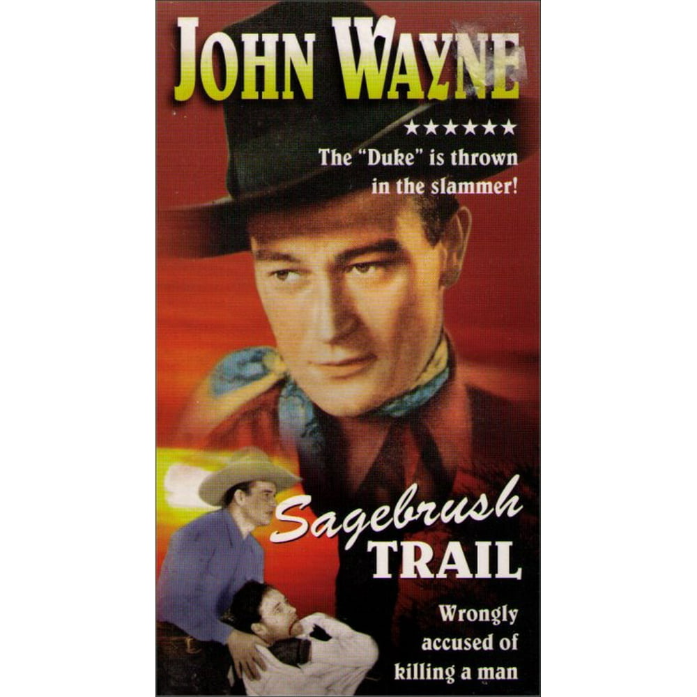 Sagebrush Trail Vintage VHS Tape (John Wayne)
