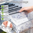 thumbnail image 4 of 10/30 Pcs Reusable Aluminum Foil Sealable Storage Bags, 3 Sizes Leak Proof Zipper Freezer Bags With Zip Lock & Label Food Preservation For Veggies, 4 of 10