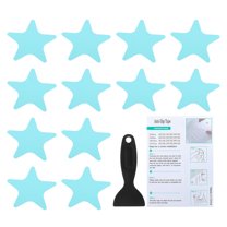 Uxcell Bathtub Non Slip Stickers Safety Shower Floor Anti Slip Stickers with Adhesive Decals Scraper for Bath Tub Shower Floor Blue