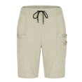 thumbnail image 3 of Mgmyaa Mens Casual Shorts Summer Drawstring Elastic Waist Beach Sweat Shorts Texture with Multi-Pockets, 3 of 6