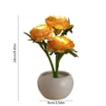 thumbnail image 3 of Yooshoverk Flower Pot Light Mini Night Light – Romantic Desktop & Bedroom Decor Lamp Yellow Free Size, 3 of 6