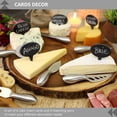 thumbnail image 6 of 1 Set of Cheese Markers Slate Cheese Markers Oval Cake Dessert Toppers Cheese Label Signs, 6 of 6