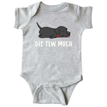 

Inktastic Napping Dis Tew Much Labrador Retriever Gift Baby Boy or Baby Girl Bodysuit