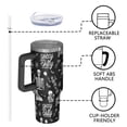 thumbnail image 4 of Halloween Skeleton Fun Pattern Tumbler with Handle and Lid,40oz Double Wall Vacuum Insulated Tumbler,Cups Gift for Women and Men, 4 of 7