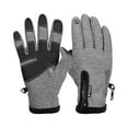 thumbnail image 2 of Mens Winter Thermal Gloves Touch Screen Glove Fleece Lined Windproof Warm for Driving Cycling Running, 2 of 3