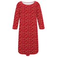 thumbnail image 5 of siminseming Chemises de Nuit de Noël pour Femmes & Chemises de Nuit Grande Taille Robe de Nuit Décontractée Imprimé de Noël Mignon Manches Longues Col Rond Extensible Ample Vêtements Chaussures & Accessoires, 5 of 5