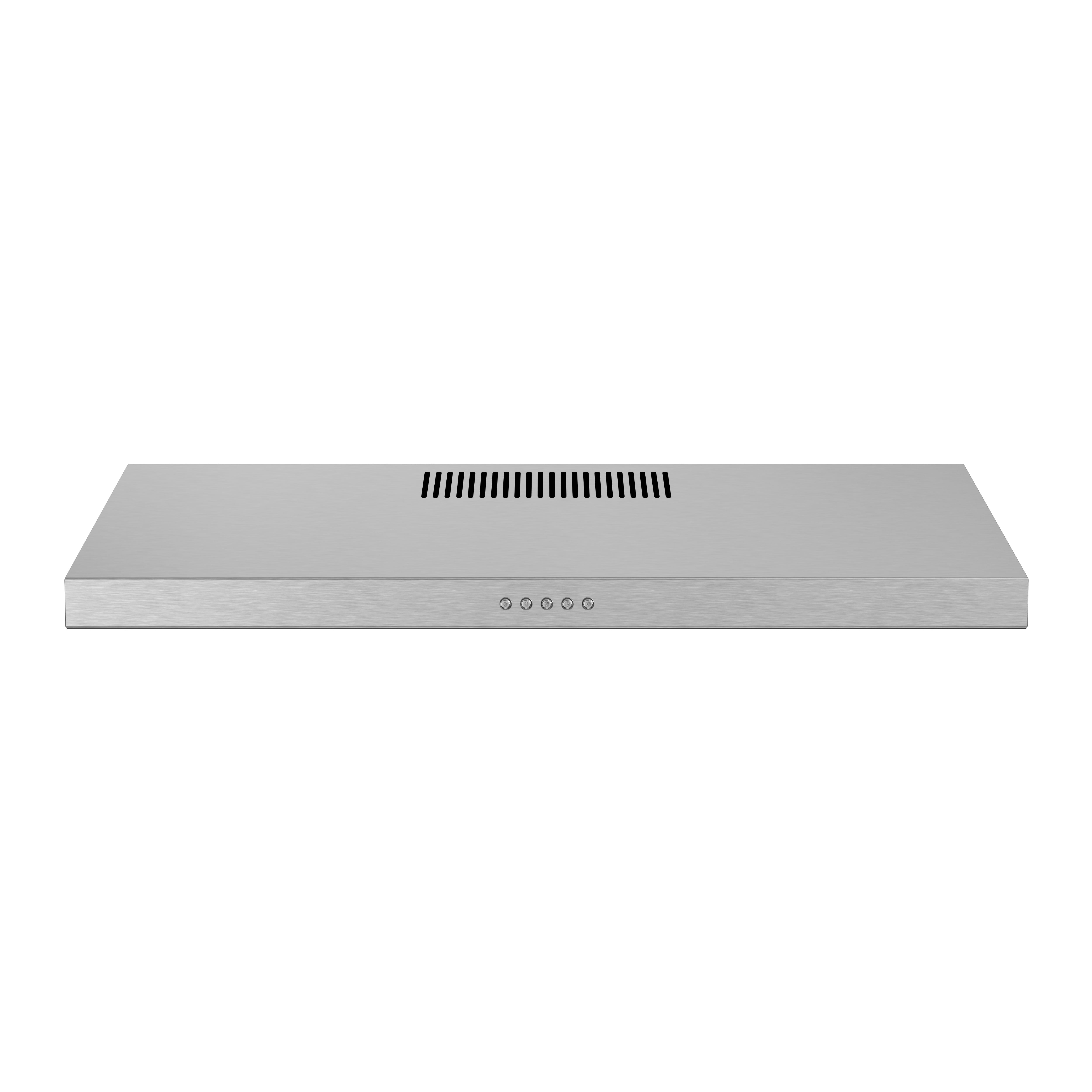 Streamline 30 in. Valmorea Ductless Undermount 80 CFM Range Hood in Brushed Stainless Steel with Mesh Filters, Push Button Control, LED Light