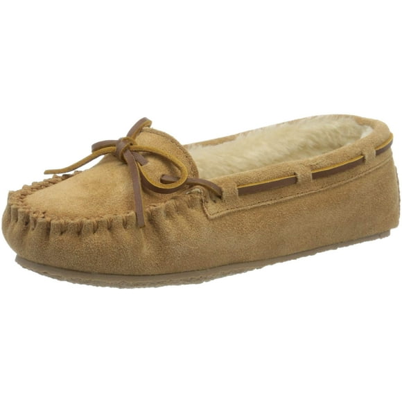Minnetonka Womens Cally Faux Fur Slipper