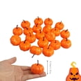 thumbnail image 3 of 48PCS Mini Artificial Pumpkins, Fall Harvest Simulation Pumpkins Decor Fake Fruit Home Decor, Realistic Autumn Pumpkins for Halloween Thanksgiving Party Table DIY Crafts Decorations, 3 of 9