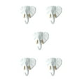 thumbnail image 2 of Maytalsory Animal Head Key Hook Sturdy And Durable Construction Adding Touch Of Whimsy White gold (elephant 5Set, 2 of 6