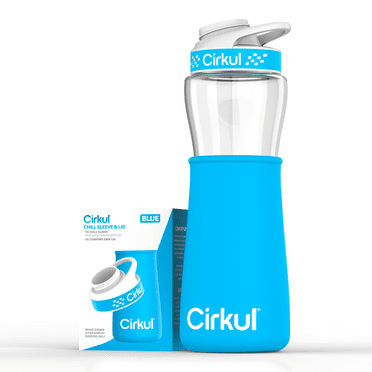 Cirkul Chill Sleeve & Comfort-Grip Lid for 22oz Bottle, Blue
