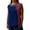 Blue, variant on Color Block Women's Relaxed Fit Tshirt Flattering Concealing Design Comfortable Stretchy Casual Top For Everyday Wear And Layering XXXXL Size Yellow