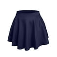 thumbnail image 2 of J. METHOD Women’s Skater Skirt Elastic Waist Casual Mini Flared Swing Pleated Skirts Made in USA NEWSK06 Navy S, 2 of 6