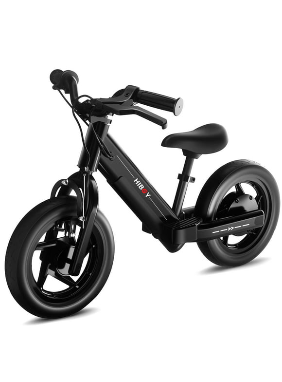 Hiboy BK1 Electric Bike for Kids Ages 3-5 Years Old, 100W 6 Miles & 9 MPH Electric Balance Bike with 12 inch Inflatable Tire and Adjustable Seat, Electric Motorcycle for Kids Boys & Girls (Black)
