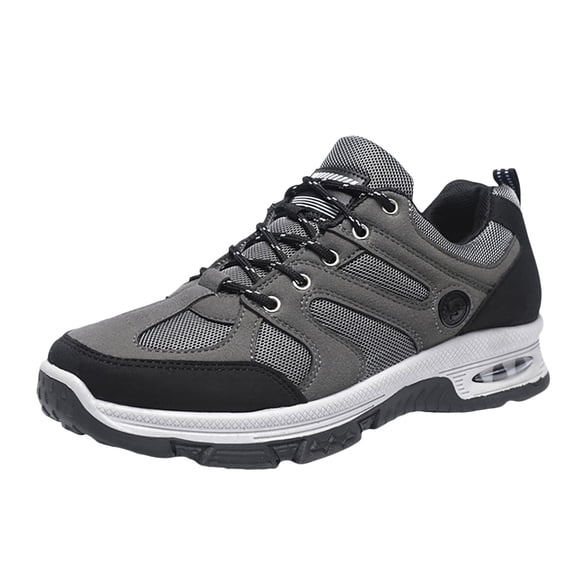 Mens Slip On Sneakers Men's Sneakers Outdoor Mountaineering Anti Slip Men's Casual Shoes and Sports Shoes Male Shoes(Grey,10.5)