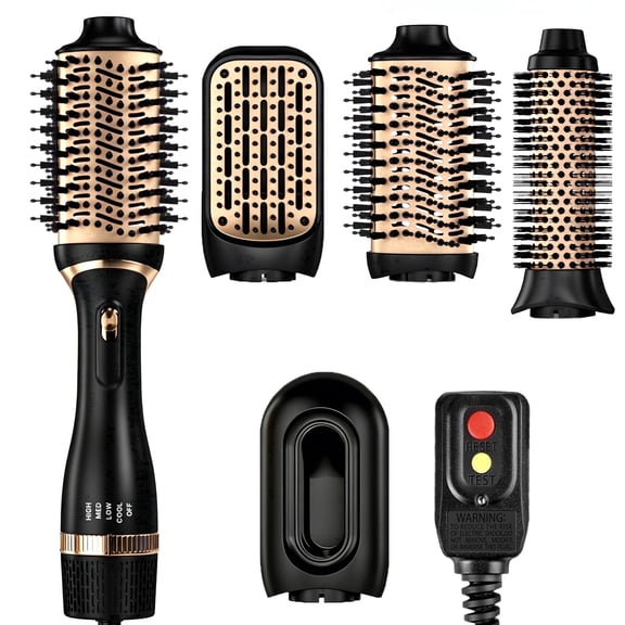 Hair Dryer Brush, Hot Air Brush, Blow Dryer Brush Tool Set, Negative Ion Blow Dryer Brush Styling Tool Set Straightener/Dryer/Curling/Smoothing