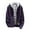 C-Purple17, variant on DHFJKG Men's Knitted Cardigan Sweater Hoodies With Thick Warm Fuzzy Lining Zip Up Loose Fit Hooded Coat Jackets With Pockets Leisure Outerwear