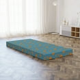 thumbnail image 5 of Orange Blue Foldable Mattress, Thin Peduncle Flowers, 74.8" x 35.4", Turquoise Dark Orange, by Ambesonne, 5 of 6