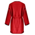 thumbnail image 5 of SMihono Straight Sweater Dress for Women Fall Winter 2025 Outfit Contrast Trim Jumper Knit Oversized Sweater with Belt Red Free Size, 5 of 9