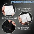 thumbnail image 4 of 20Pcs Double Sided Tape Heavy Duty, 1.97" x 0.79" Clear Sticky Adhesive Nano Tape Pre-Cut Rectangle Mounting Tape Removable Picture Hanging Wall Tape for Poster Picture, 4 of 7