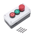 thumbnail image 2 of 3X NC Arrêt d'Urgence Pas de Station de Commutation Momentanée Rouge Vert 600V 10A, 2 of 5