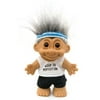 russ berrie my lucky aged to perfection troll doll ~ large 8.5" tall - salt & pepper hair