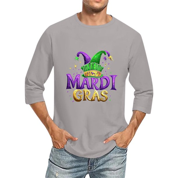 Camisas de Manga Larga para Hombres Imprimir Casual Cuello Redondo Blusa de Manga Corta, Camisas de Lino para Hombres
