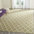 SAFAVIEH Montauk Crispian Geometric Quatrefoils Cotton Area Rug, Green