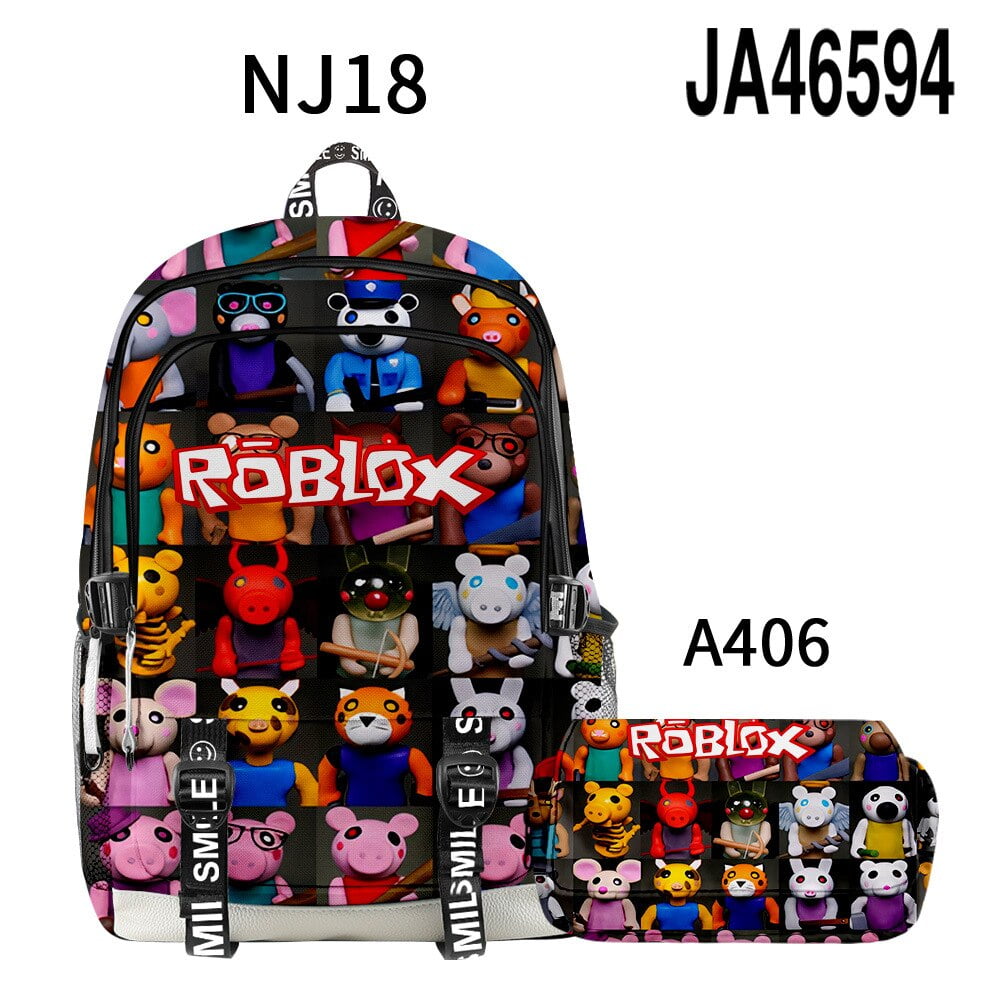 Mochila escolar Roblox ROBLOX con estampado 3D de mundo Virtual para ninas Bolsa Escolar de dibujos animados de Anime estuche para lapices Juego de 2 uds. Walmart en linea