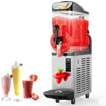 Joreek Ice Slush Machine Commercial Slushy Machine,Stainless Steel Frozen Drink Maker Slushie Maker 500W Slushie Machine for Home Party Restaurants