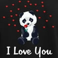 thumbnail image 3 of CafePress - Panda Bear Valentine Women's Dark Pajamas - Women's Short Sleeve Print T-Shirt and Pants Dark Cotton Pajama Set, 3 of 7
