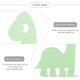 thumbnail image 5 of 1 par Metal Dinosaurio Forma Bookends Bookends Soporte Soporte Escritorio Organizador, 5 of 5