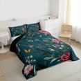 thumbnail image 3 of Castle Fairy Animal Birds Butterflies Bedding Comforter Set 2pcs for Boys Girls,Chic Floral Flowers Twin Comforter Sets Microfiber,Vintage Aesthetic Breathable Bedding Set,Luxury Bedroom Decor, 3 of 8