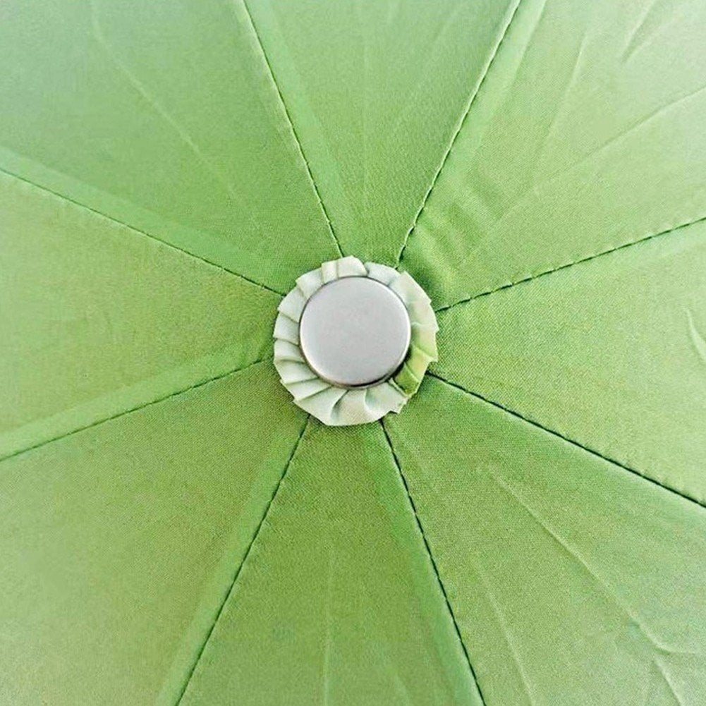 Hzzsbu Funny Vegetable Umbrella Portable Cabbage Pattern Umbrella Folding Lettuce Pattern Umbrellas Windproof Anti UV Umbrella for Travel