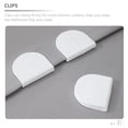 thumbnail image 5 of 8 Pcs Shower Curtain Clip Bathroom Clips for Side of White Window Curtains Rod Weights, 5 of 6