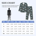 thumbnail image 4 of Yiaed Miniature Ship In Bottle Print Men’s Pajamas Set - Long Sleeve Button Down Sleep Shirt and Pajama Bottoms Sleepwear Set Mens Pjs Sets Men's Pajama Bottoms-X-Large, 4 of 7