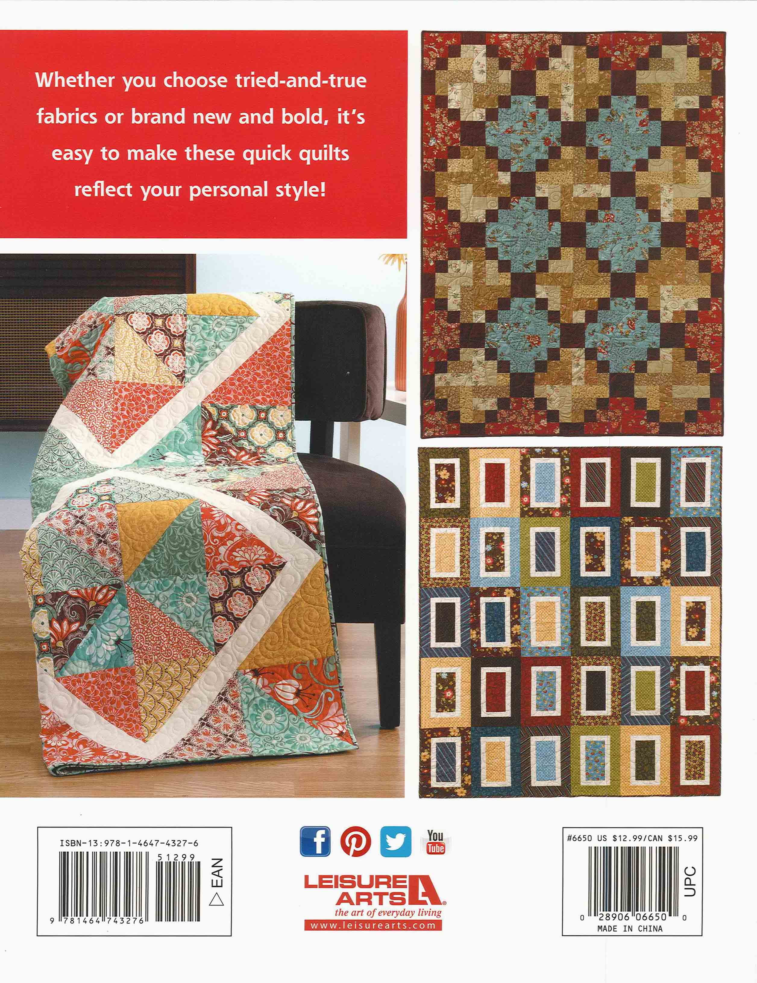 Lot of 5 quilt books patchwork place Leisure Arts #109
