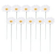 thumbnail image 2 of Liulin 10Pcs Metal Flowers for Outside, Daisy Flower Decorative Garden Stakes, Outdoor Metal Flower Stick for Patio Lawn Yard Pathway Landscape Decorations, Spring Outdoor Decor, 13 Inch, 2 of 9