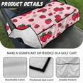 thumbnail image 5 of SEANATIVE Pink Strawberry Golf Cart Covers 2 Passenger Breathable Replacement Seat Cover for Club Car Comfortable Golf Cart Seat Towel Blanket with 4 Front Golf Cart Seat Cover Protector, 5 of 7