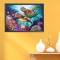 thumbnail image 4 of Peggybuy Stamped Canvas Kit DIY Cross Stitch Print Sea Turtle 11CT Needlework (C), 4 of 9