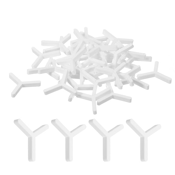 Uxcell 1000Pack Wall Floor Tile Plastic Y Type Spacers Tiling Tools 2mm 5/64 Inch White