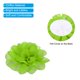 thumbnail image 4 of Uxcell 3.9" Flores de Chiffon Tela de Malla Apliques de Tela Verde Lima 10 Pcs, 4 of 7