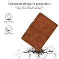 thumbnail image 4 of Allytech Case for Samsung Galaxy Tab A8 10.5" X200, PU Leather Slim Folio Flip Cover Auto Sleep Wake Full Protection Kickstand Case Cover for Samsung Galaxy Tab A8 10.5" X200 X205 - Brown, 4 of 6