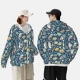 thumbnail image 4 of Fotbe Underwater Creature Chaqueta con Protección Solar UPF 50+ para Hombre y Mujer, Camisa con Capucha y Bolsillos-Medium, 4 of 7